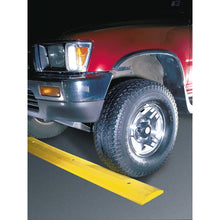 Load image into Gallery viewer, Checkers 9 ft Standard Recycled Plastic Speed Bump with Steel Spike Hardware Yellow