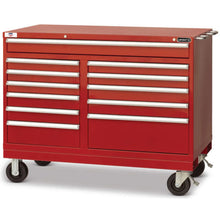 Load image into Gallery viewer, Wright Tool 46" 12 Drawer Heavy Duty Roller Cabinet 46-1/2"Wide x 27-3/4"High x 27-3/4"Deep with Security Lock and 2 Keys 2 Handles 4 Casters