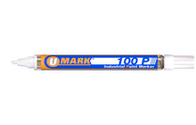 Load image into Gallery viewer, U-Mark 100P Fine Line Industrial Paint Marker – White