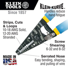 Load image into Gallery viewer, Klein Tools 11055 Solid and Stranded Copper Wire Stripper and Cutter