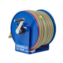 Load image into Gallery viewer, Coxreels 100W Series Hand-Crank Twin-Line Welding Hose Reel 100 ft Capacity