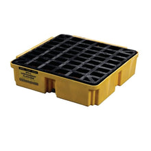 Load image into Gallery viewer, Eagle Manufacturing 1 Drum 15 Gallon Sump Capacity Modular Spill Containment Platform with Drain Yellow (view 2 of 5)