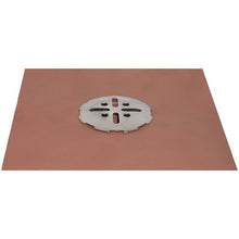 Load image into Gallery viewer, Thunderbird BD2NH 2 inch no-hub balcony deck drain — copper flashing with stainless steel snap-in grate