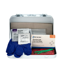 Load image into Gallery viewer, First Aid Only 21-Piece Blood Borne Pathogen Spill Clean-Up Kit in Weatherproof Steel Case