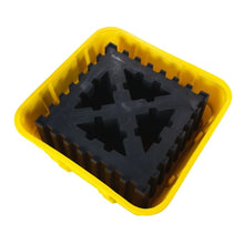 Load image into Gallery viewer, Eagle Manufacturing 400 Gallon Sump Capacity IBC Containment Unit with Polyethylene Platform No Drain Yellow (view 3 of 5)