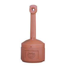 Load image into Gallery viewer, Justrite 4 Gallon Plastic Outdoor Ashtray, Original Smoker's Ceasefire®, Terra Cotta - 26800T
