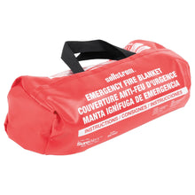Load image into Gallery viewer, Sellstrom Emergency Fire Blanket 5 ft x 6 ft Uncoated Fiberglass with Vinyl Duffel Bag (view 3 of 5)