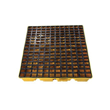 Load image into Gallery viewer, Eagle Manufacturing 4 Drum Plastic Pallet With Drain Yellow (view 3 of 5)