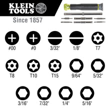 Load image into Gallery viewer, Klein Tools 14-in-1 Precision Screwdriver/ Nut Driver