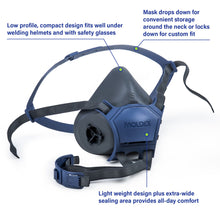 Load image into Gallery viewer, Moldex 7001 Reusable Half Mask Respirator, Size Small