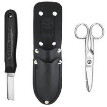 Load image into Gallery viewer, Klein Tools Electrician's Scissors Nickel Plated