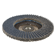 Load image into Gallery viewer, Weiler 4-1/2" Wolverine Abrasive Flap Disc, Flat (TY27), Phenolic Backing, 60Z, 5/8"-11 UNC Nut