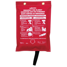 Load image into Gallery viewer, Sellstrom Emergency Fire Blanket 5 ft x 6 ft Uncoated Fiberglass with Red Vinyl Hanging Pouch (view 5 of 5)