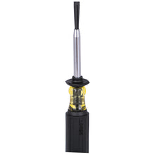 Load image into Gallery viewer, Black and silver screwdriver with a yellow bulb on a white background