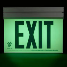 Load image into Gallery viewer, Photoluminescent Exit Sign with Acrylic Frame 50FT