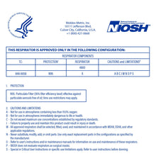 Load image into Gallery viewer, Moldex 4800 N95 Plus Nuisance Organic Vapors AirWave® Disposable Particulate Respirator with SmartStrap®, Size Medium/Large, NIOSH Approved
