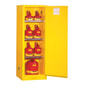 Load image into Gallery viewer, Justrite Sure-Grip® EX Slimline Flammable Safety Cabinet, 22 gallon, 1 manual close doors, Yellow