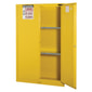 Load image into Gallery viewer, Justrite 45 Gallon, 2 Shelves, 2 Doors, Self Close, Flammable Cabinet, Sure-Grip® EX, Yellow - 894520
