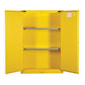 Load image into Gallery viewer, Justrite 45 Gallon, 2 Shelves, 2 Doors, Self Close, Flammable Cabinet, Sure-Grip® EX, Yellow - 894520