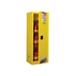 Load image into Gallery viewer, Justrite Sure-Grip® EX Slimline Flammable Safety Cabinet, 22 gallon, 1 manual close doors, Yellow