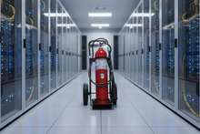 Load image into Gallery viewer, Buckeye 50 lb CO2 Wheeled Fire Extinguisher 20-B:C