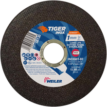 Load image into Gallery viewer, Weiler 4-1/2" x 1mm TIGER INOX ULTRACUT Type 1, INOX60T, 7/8" A.H.