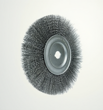 Load image into Gallery viewer, Wire brush wheel on a white background