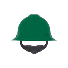 Load image into Gallery viewer, MSA V-Gard Slotted Full-Brim Hat, Green, w/Fas-Trac III Suspension