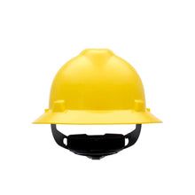 Load image into Gallery viewer, MSA V-Gard Slotted Full-Brim Hat, Yellow, w/Fas-Trac III Suspension
