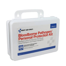 Load image into Gallery viewer, First Aid Only Bloodborne Pathogen (BBP) Spill Clean Up Kit & Personal Protection with CPR Pack, Plastic Case