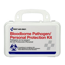 Load image into Gallery viewer, First Aid Only Bloodborne Pathogen (BBP) Unitized Spill Clean Up Kit with CPR Plastic Case