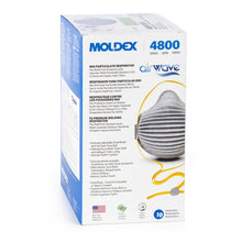 Load image into Gallery viewer, Moldex 4800 N95 Plus Nuisance Organic Vapors AirWave® Disposable Particulate Respirator with SmartStrap®, Size Medium/Large, NIOSH Approved