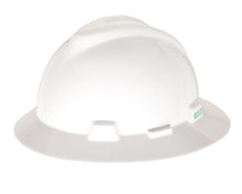 Load image into Gallery viewer, MSA V-Gard Slotted Full-Brim Hard Hat, White, w/Fas-Trac III Suspension