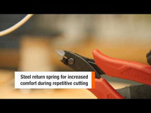Load and play video in Gallery viewer, Klein Tools D2755 Diagonal Cutting Pliers Flush Cutter Lightweight 5-Inch