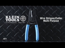 Load and play video in Gallery viewer, Klein Tools Wire Stripper/Cutter 10-20 Solid 12-22 AWG Stranded