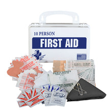 Load image into Gallery viewer, 10 Person Poly White First Aid Kit