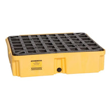 Load image into Gallery viewer, Eagle Manufacturing 1 Drum 15 Gallon Sump Capacity Modular Spill Containment Platform with Drain Yellow
