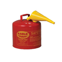 Load image into Gallery viewer, Eagle Manufacturing 5 Gallon Steel Safety Can for Flammables Type I Flame Arrester Funnel Red
