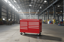 Load image into Gallery viewer, Wright Tool 46" 12 Drawer Heavy Duty Roller Cabinet 46-1/2"Wide x 27-3/4"High x 27-3/4"Deep with Security Lock and 2 Keys 2 Handles 4 Casters
