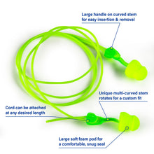 Load image into Gallery viewer, Moldex Glide® Corded Foam Twist and Push-In Earplug 6945, NRR 30dB
