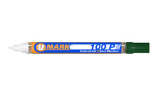 Load image into Gallery viewer, U-Mark 100P Fine Line Industrial Paint Marker – Green
