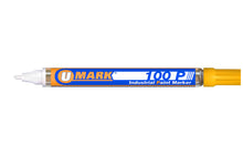 Load image into Gallery viewer, U-Mark 100P Fine Line Industrial Paint Marker – Yellow
