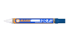 Load image into Gallery viewer, U-Mark 100P Fine Line Industrial Paint Marker – Blue
