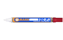 Load image into Gallery viewer, U-Mark 100P Fine Line Industrial Paint Marker – Red
