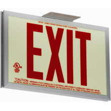 Load image into Gallery viewer, Photoluminescent Exit Sign with Aluminum Frame 50FT
