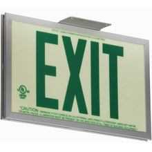 Load image into Gallery viewer, Photoluminescent Exit Sign with Aluminum Frame 50FT
