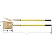 Load image into Gallery viewer, Ampco Safety Tools S-82FG Square Point Shovel with Foot Step &amp; Long Fiberglass Handle (DIN 20123) (view 2 of 2)
