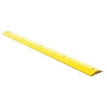 Load image into Gallery viewer, Checkers 9 ft Standard Recycled Plastic Speed Bump with Steel Spike Hardware Yellow (view 2 of 2)
