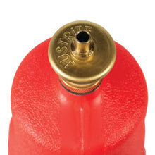 Load image into Gallery viewer, Justrite 1 Quart Plastic Dispensing Can, Brass Dispenser Valves, Red - 14010
