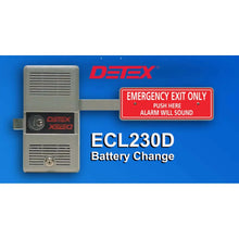 Load image into Gallery viewer, Detex ECL230D UL Listed Panic Hardware Exit Control Lock Gray Finish
